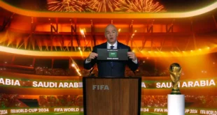 FIFA names Saudi Arabia as 2034 World Cup host