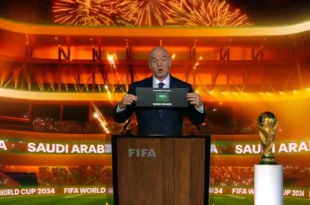 FIFA names Saudi Arabia as 2034 World Cup host