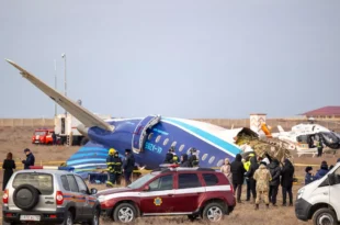 Final words spoken by pilot of doomed Azerbaijan Airlines plane before it crashed and killed dozens on board