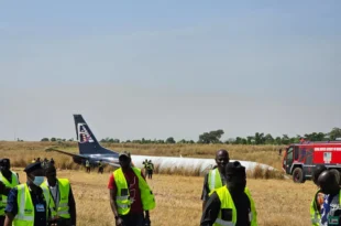 Five escape unhurt as plane skids off Abuja runway