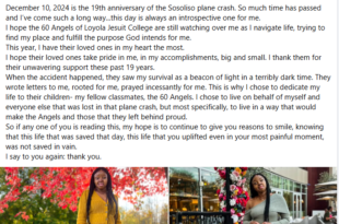 I hope the 60 Angels Loyola Jesuit College are still watching over me as I navigate life - Kechi Okwuchi marks 19th anniversary of Sosoliso plane crash