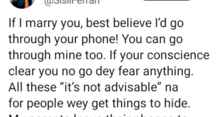 If I marry you, best believe I?d go through your phone - Nigerian lawyer says