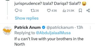 "If this country splits, I'll leave Northern Nigeria" Northerner says he can't live in a country made up of only northerners