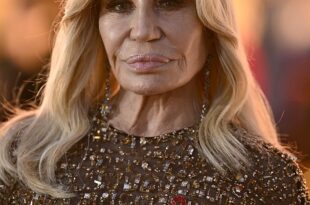 Italian fashion icon, Donatella Versace