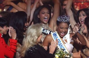 "It's never too late," oldest Miss France winner says as she wins pageant at age 34 after age limit was scrapped (photos)