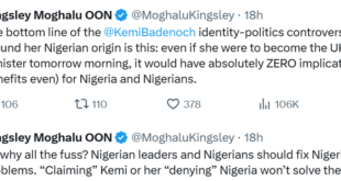 Kemi Badenoch?s identity debate holds zero value for Nigeria ? Moghalu