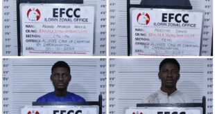 Kwara court jails varsity student and three others for internet fraud