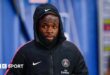 Lassana Diarra before a match between PSG and Lille