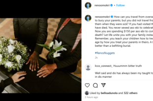 Let life unite you with your family instead of de@th - Reno Omokri knocks Nigerians in diaspora who travel home to stage grand funerals for their parents