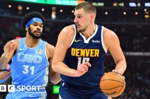 Nikola Jokic in action for the Denver Nuggets