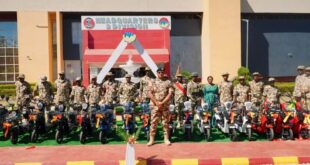 Nigerian Army rewards outstanding soldiers with electric motorcycles