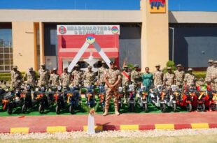 Nigerian Army rewards outstanding soldiers with electric motorcycles