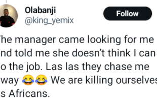 Nigerian man narrates how an African colleague got him sacked while working as a cleaner in UK after he told her his future plan