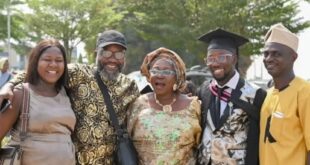 Nollywood actors Binta Ayo Mogaji and Jibola Dabo?s child graduates from Lead City University