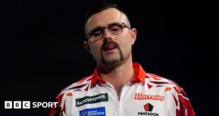 Australia's Damon Heta at the PDC World Championship at Alexandra Palace