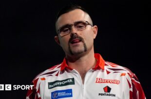 Australia's Damon Heta at the PDC World Championship at Alexandra Palace