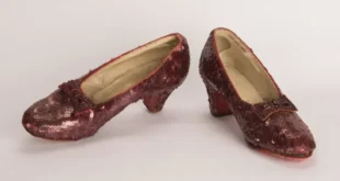 Pair of Judy Garland?s ruby slippers from ?The Wizard of Oz? movie sells at auction for $28 million