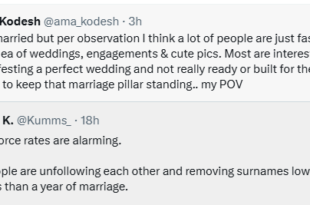 People are removing surnames lowkey in less than a year of marriage - Nigerian lady decries alarming rate of divorce among newlyweds