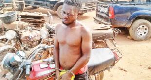 Police arrest four suspected motorcycle and gas cylinder thieves in Ogun