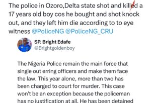 Police officer k!lls teenage boy over fireworks in Delta