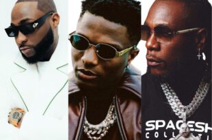 Rare moment as Davido, Burna Boy, and Wizkid all perform at the same event