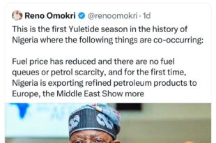 "Reno, please stop" TV host Frank Edoho chastises Reno Omokri for hailing the government over a lack of fuel queues this holiday