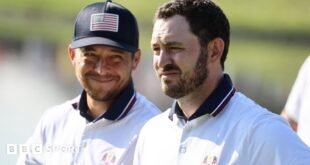 Team USA's Patrick Cantlay and Xander Schauffele