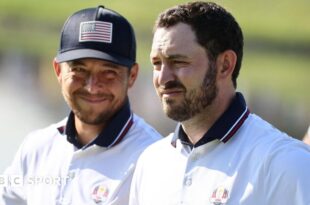 Team USA's Patrick Cantlay and Xander Schauffele