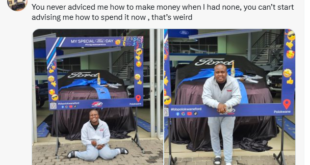 South African man celebrates as he becomes the first person to bring a Ferrari to his village at the age of 29