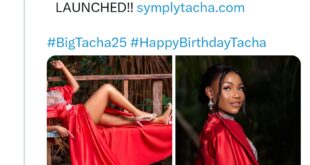 Tacha celebrates