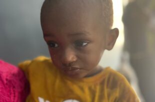 Two-year-old boy found abandoned at a dump site in Lagos