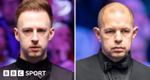 Judd Trump and Barry Hawkins