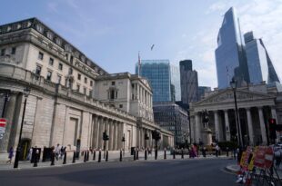 UK inflation rises further ahead of Bank of England rates decision