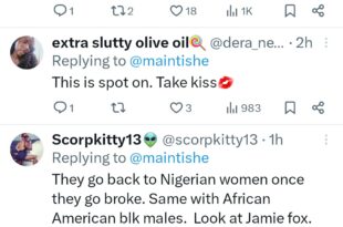 "Why Nigerian artistes don't like dating/marrying Nigerian women" ? Woman shares opinion