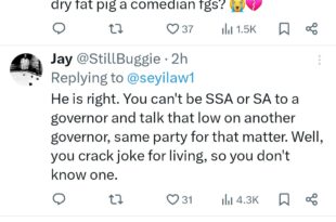 "You are possibly the most successful miscreant in your lineage"  Seyi Law gets dragged for his tweet on tax bill