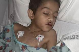 Young boy fighting for his life after being hit by drone used for Christmas light show (photos)