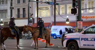 10 de@d, 30 injured after vehicle ploughed into new year crowd in New Orleans