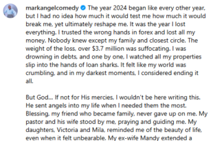 2024 was the year I lost everything. I trusted the wrong hands in forex and lost over $3.7 million - Comedian, Mark Angel