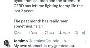 Actress Jemimah Osunde shares health struggles for the past 3 years after eating contaminated food on set