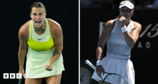 Aryna Sabalenka and Paula Badosa graphic