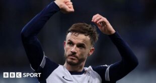 James Maddison celebrates against Hoffenheim