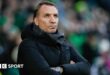 Celtic manager Brendan Rodgers during a William Hill Premiership match between Celtic and St Mirren at Celtic Park