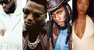 Davido, Burna Boy, Wizkid, Tems get 2025 NAACP Awrads nominations