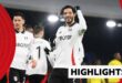 Fulham's Raul Jimenez celebrates his goal against Watford