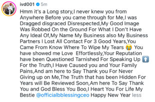 God bless you boo, I heart you for life my bestie - Businessman, IVD seemingly confirms his relationship with Blessing CEO