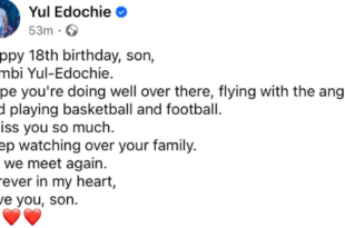 ?I miss you so much? - Actor Yul Edochie remembers his son, Kambilichukwu, who would have turned 18 today