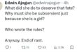 "If I was a woman, I'd be very depressed about it" Married man says as he questions why women are expected to be subservient despite being capable