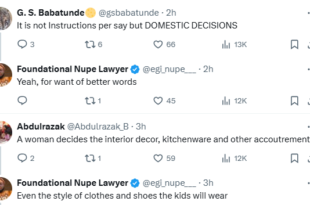 If you can?t take instructions from a woman, please bury the idea of marriage - Nigerian lawyer says