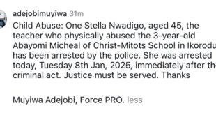 Justice must be served - Police PRO, Olumuyiwa Adejobi says as he confirms arrest of Lagos teacher filmed assaulting pupil