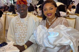 Kazim Adeoti celebrates second wife Mercy Aigbe on her birthday